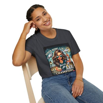 Super Bowl LIX Champions Female Caricature T-Shirt