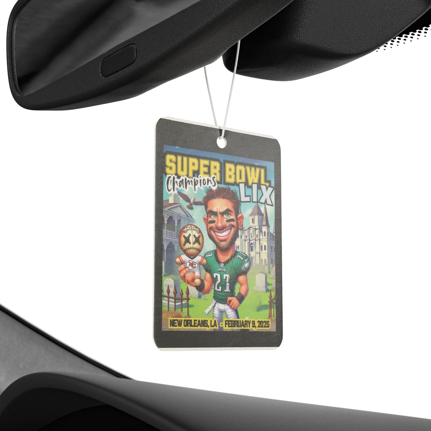 Car Air Freshener - Philadelphia Eagles Super Bowl LIX Champions Celebration