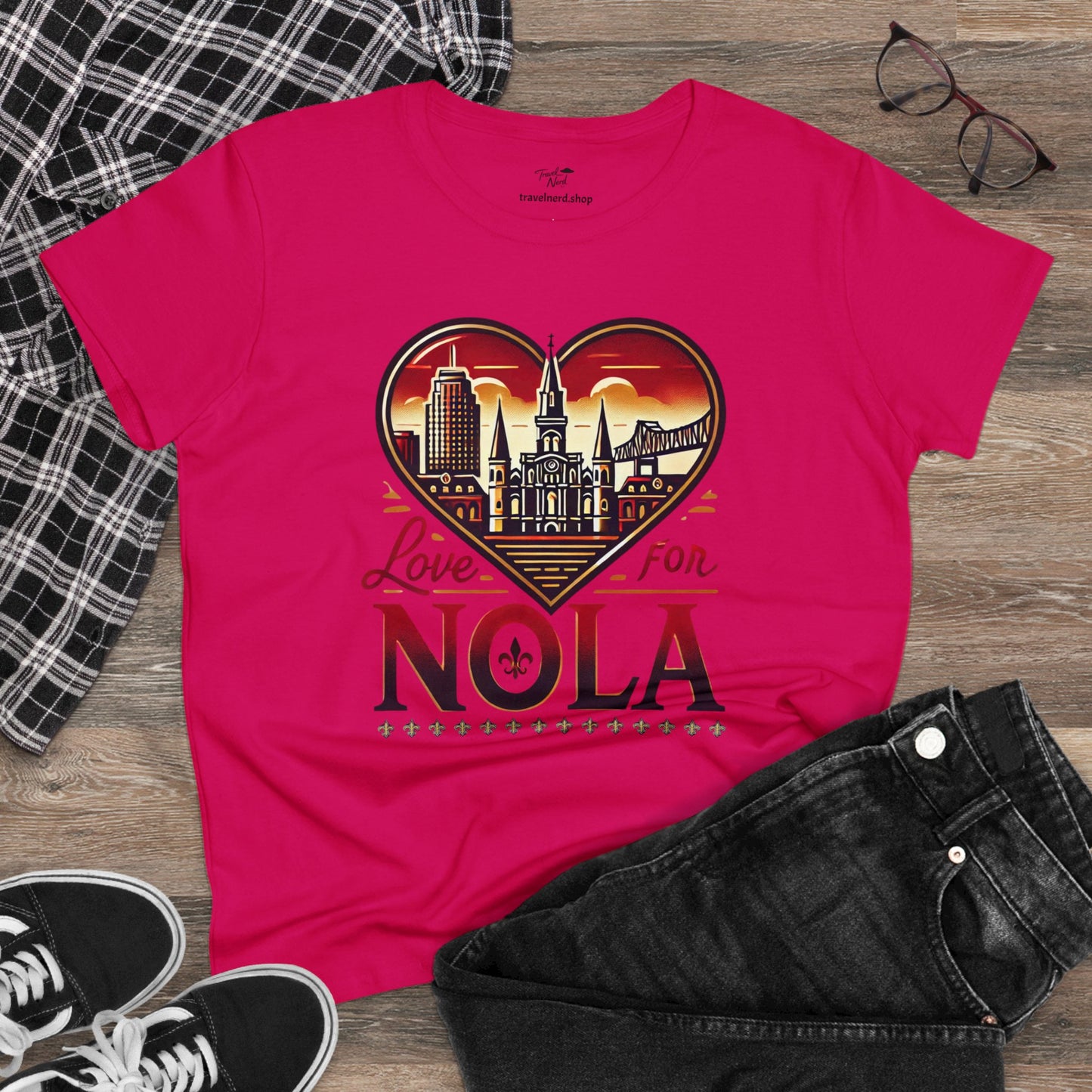 Love for Nola Women's Midweight Cotton Tee