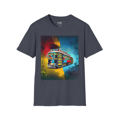 Vibrant Colorful New Orleans Streetcar T-Shirt