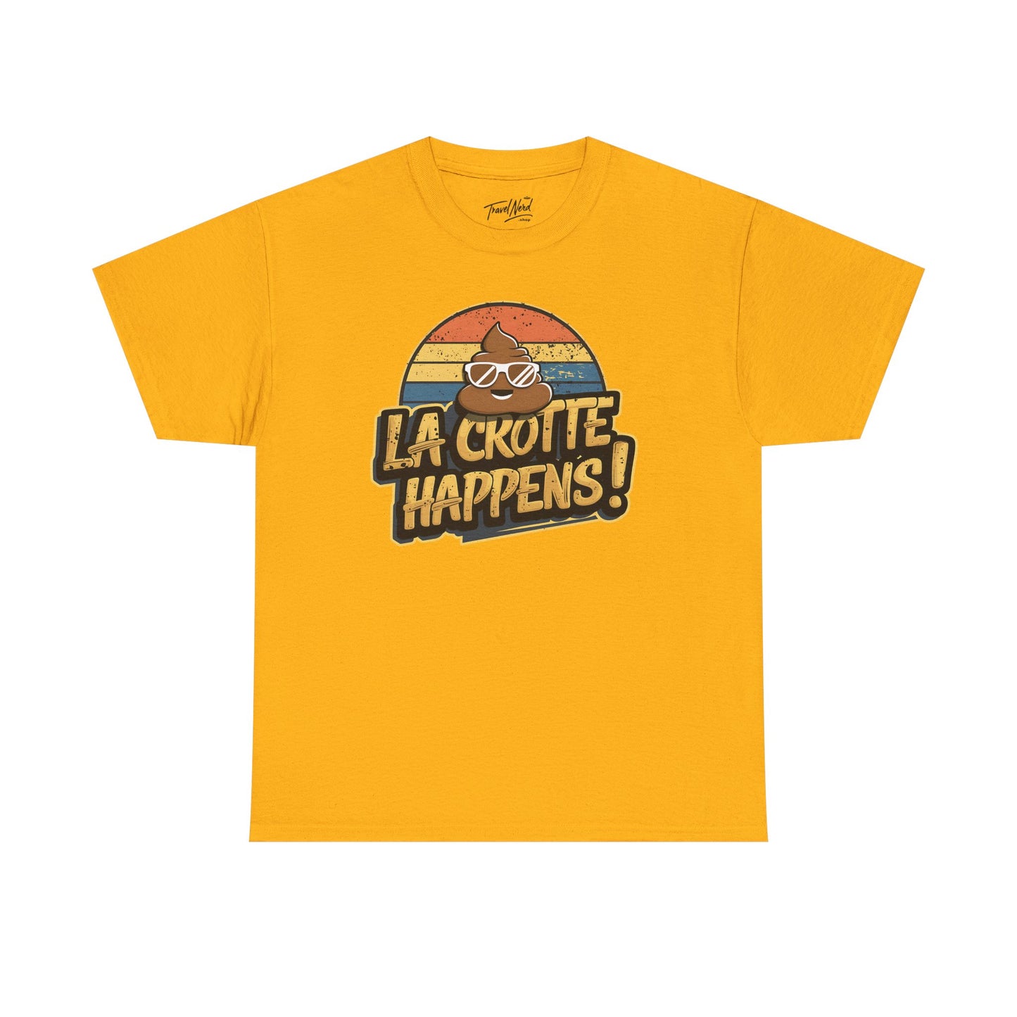 Cajun French Tee - Crap Happens Unisex Cotton T-Shirt