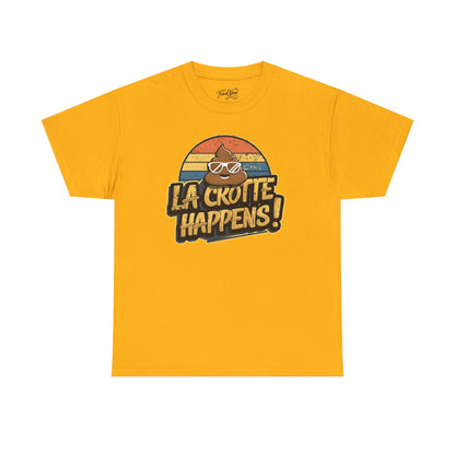 Cajun French Tee - Crap Happens Unisex Cotton T-Shirt