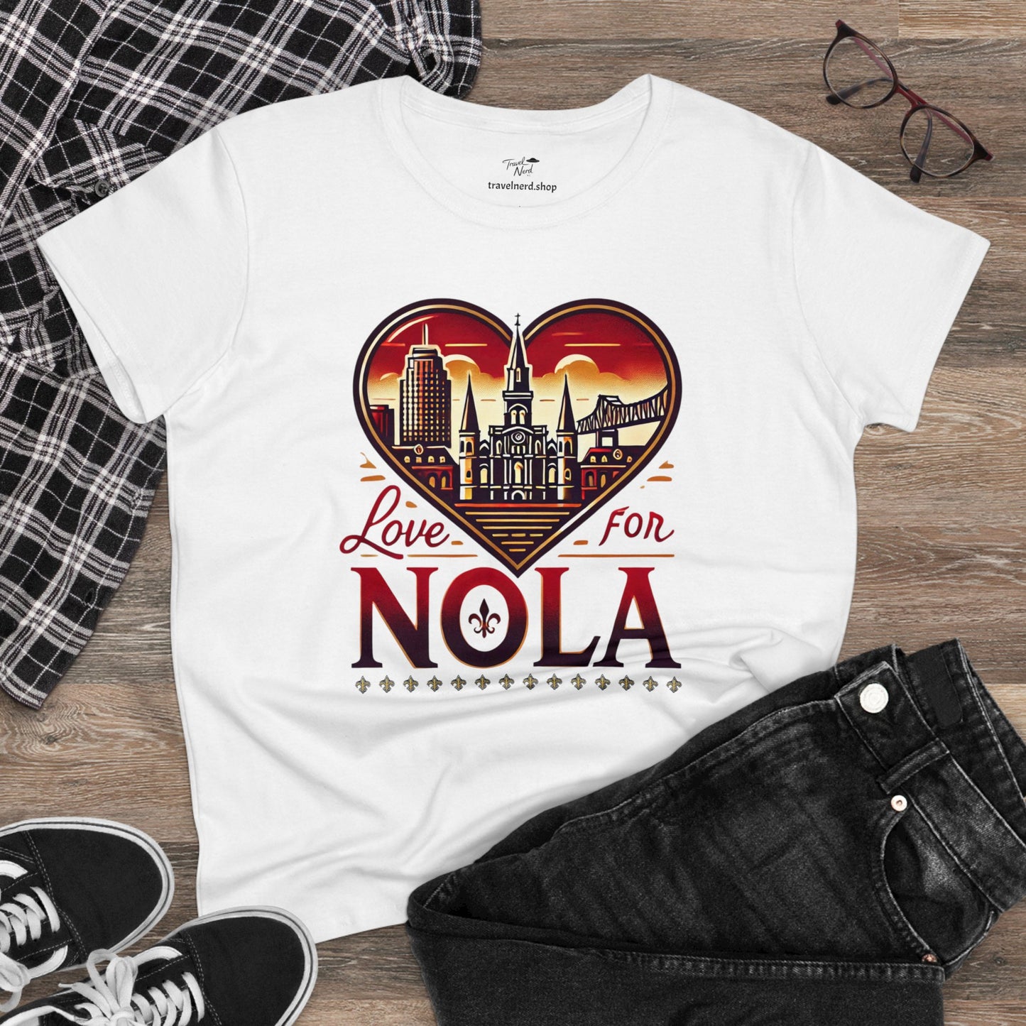 Love for Nola Women's Midweight Cotton Tee