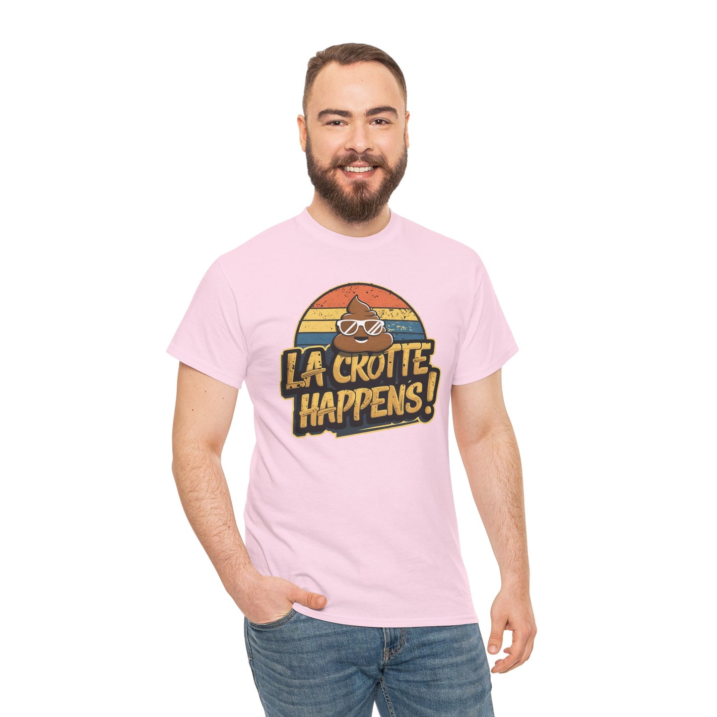 Cajun French Tee - Crap Happens Unisex Cotton T-Shirt