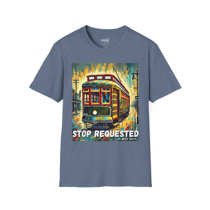 New Orleans Streetcar Stop Requested Design Unisex t-shirt