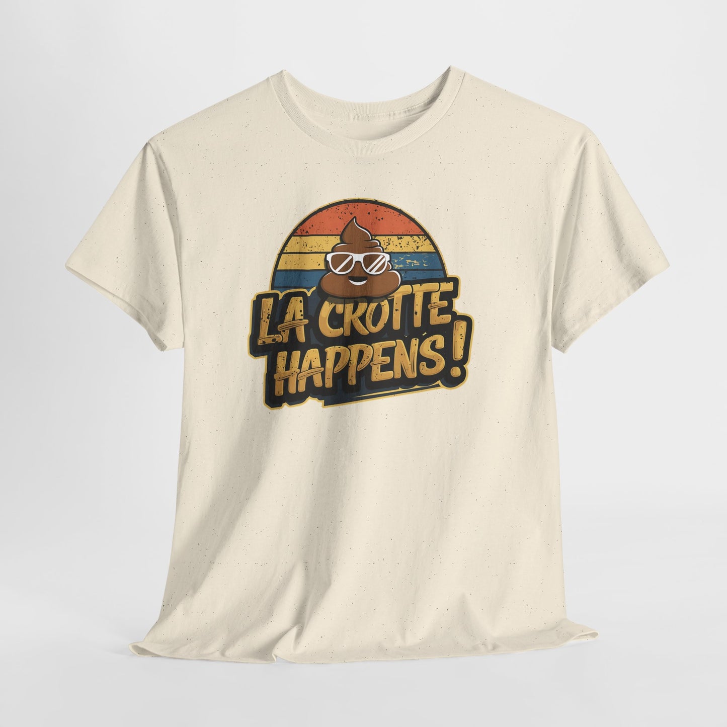 Cajun French Tee - Crap Happens Unisex Cotton T-Shirt