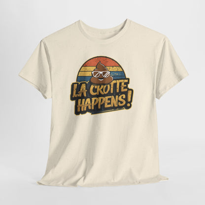 Cajun French Tee - Crap Happens Unisex Cotton T-Shirt