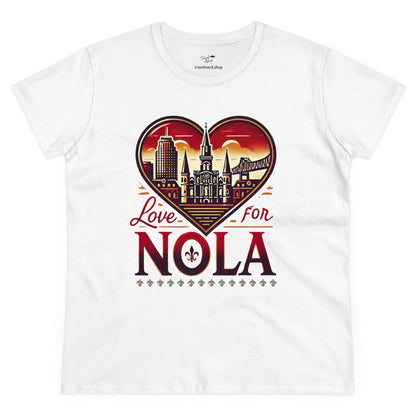 Love for Nola Women's Midweight Cotton Tee