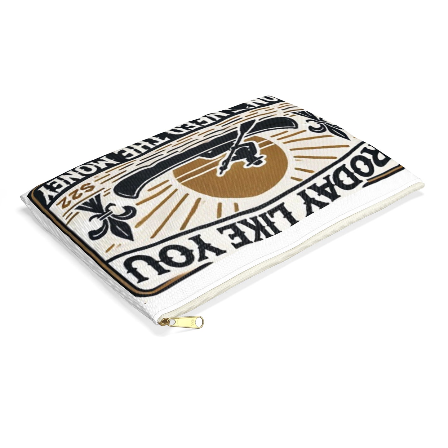 Travel Pouch with Cajun Motivational Phrase 'Roday'