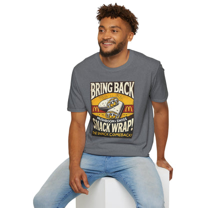 Mushroom & Swish Snack Wrap Unisex T-Shirt