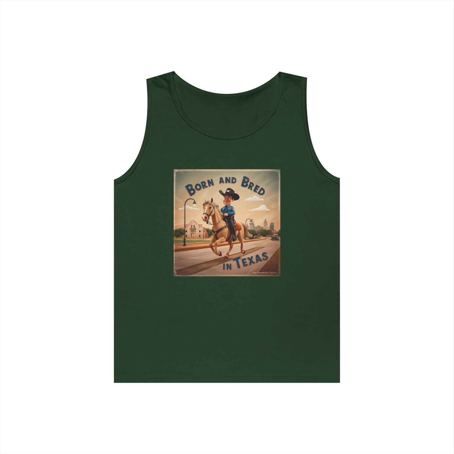 Tank Top - BORN AND BRED TEXAS Design