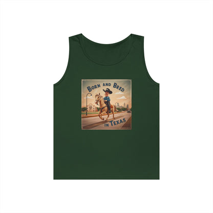 Tank Top - BORN AND BRED TEXAS Design