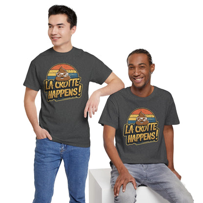 Cajun French Tee - Crap Happens Unisex Cotton T-Shirt
