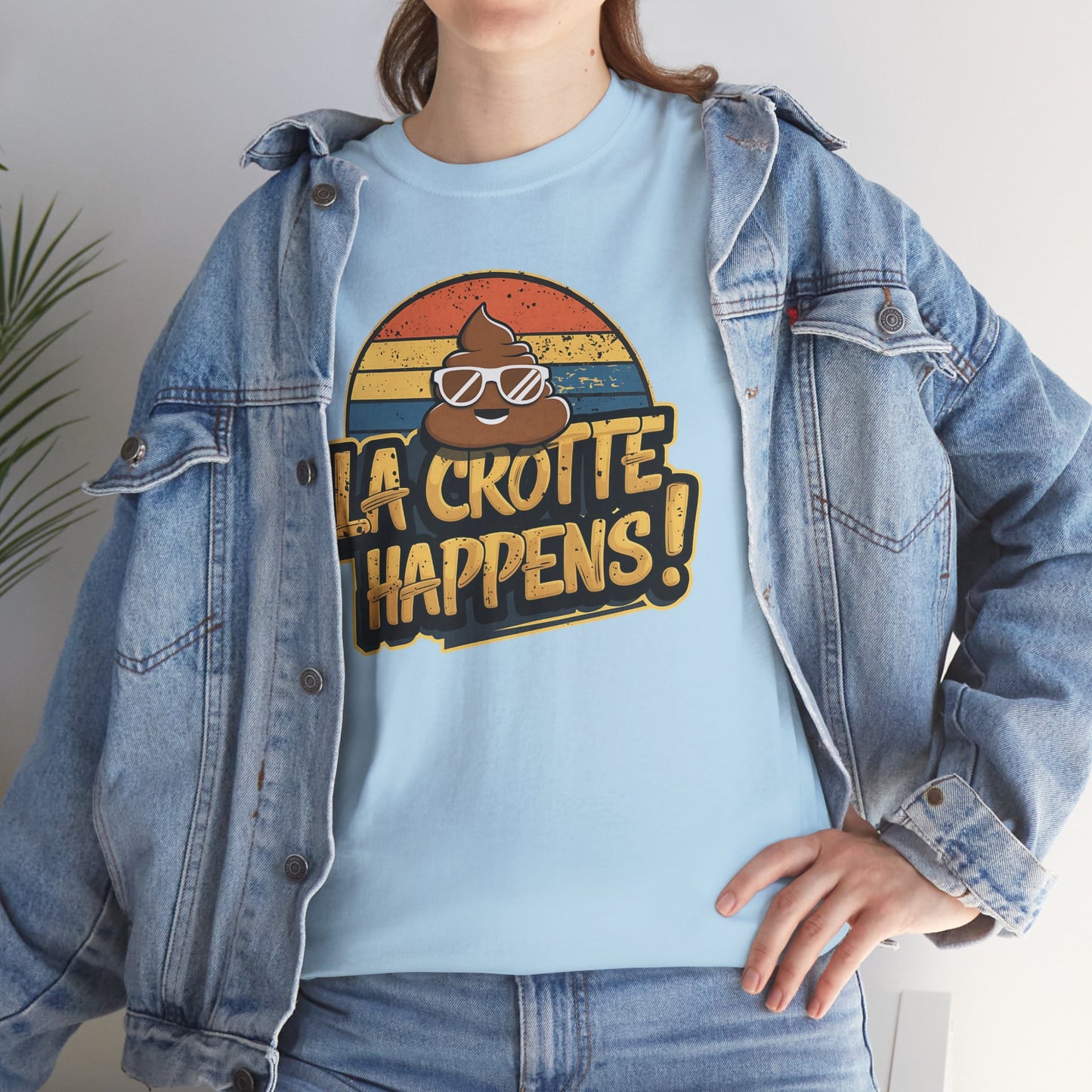 Cajun French Tee - Crap Happens Unisex Cotton T-Shirt