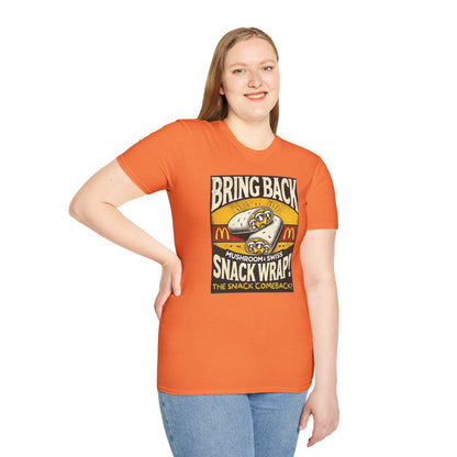 Mushroom & Swish Snack Wrap Unisex T-Shirt