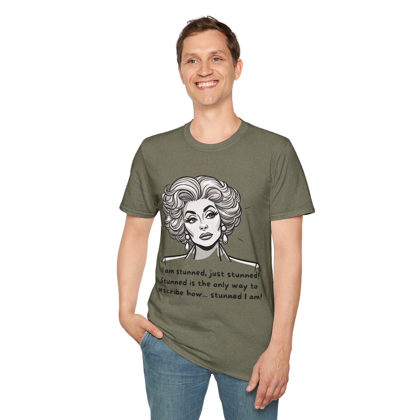 Funny Golden Girls Blanche Stunned T-Shirt