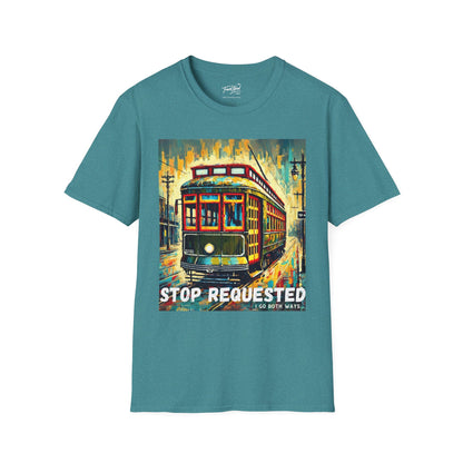 New Orleans Streetcar Stop Requested Design Unisex t-shirt