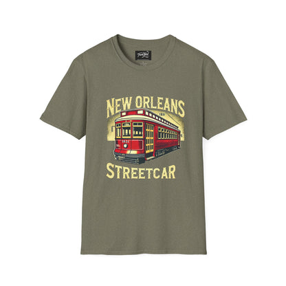 New Orleans Streetcar Graphic T-Shirt - Unisex Softstyle Tee