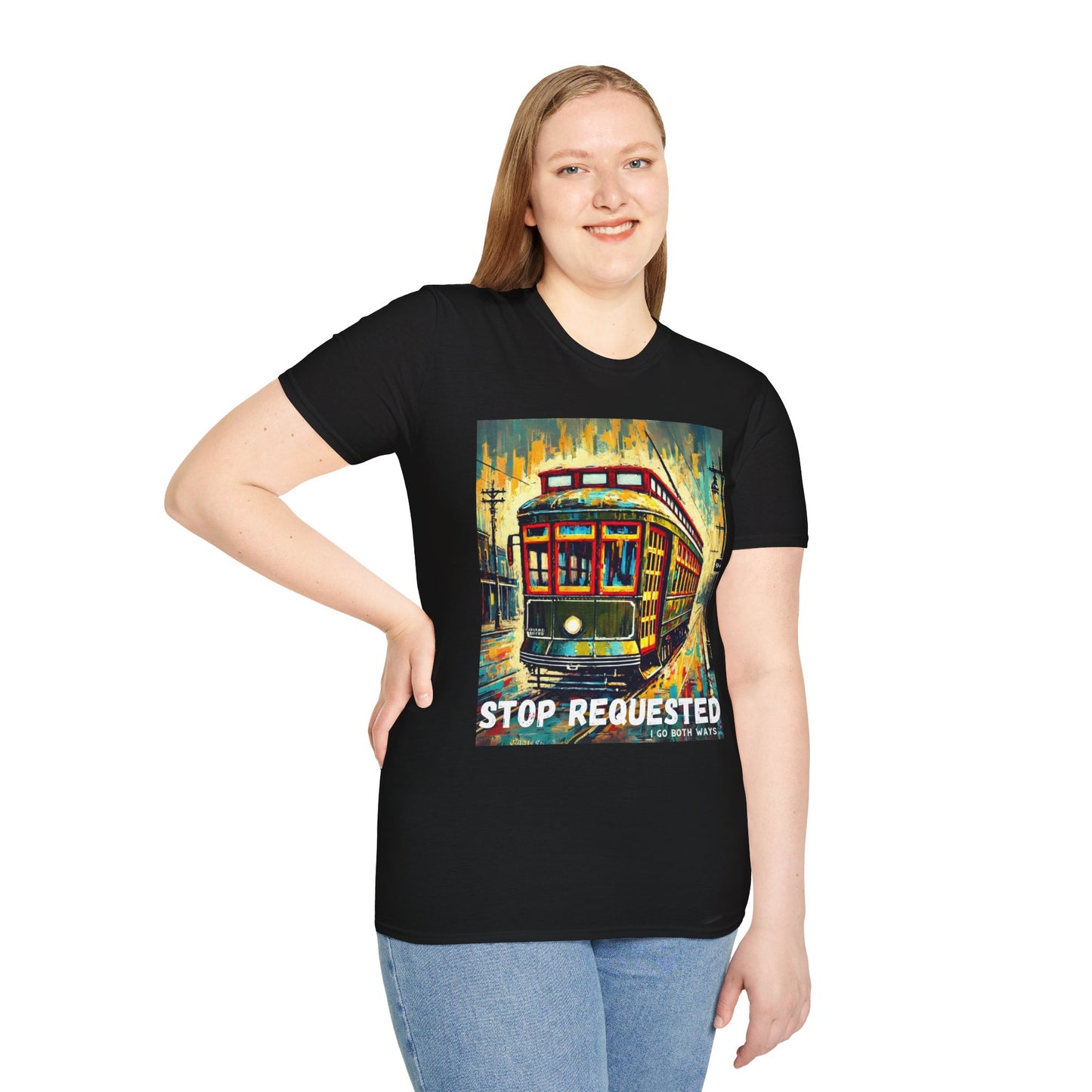 New Orleans Streetcar Stop Requested Design Unisex t-shirt