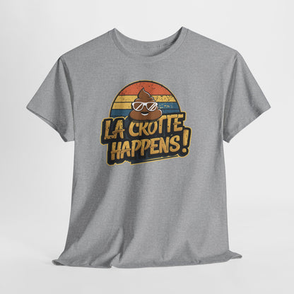 Cajun French Tee - Crap Happens Unisex Cotton T-Shirt