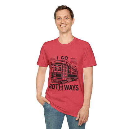 Streetcar Both Ways Mono Art Softstyle T-Shirt unisex