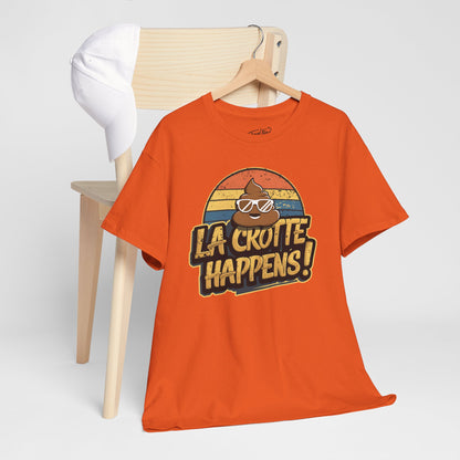 Cajun French Tee - Crap Happens Unisex Cotton T-Shirt