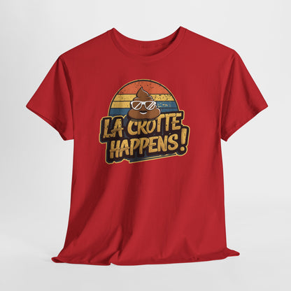 Cajun French Tee - Crap Happens Unisex Cotton T-Shirt