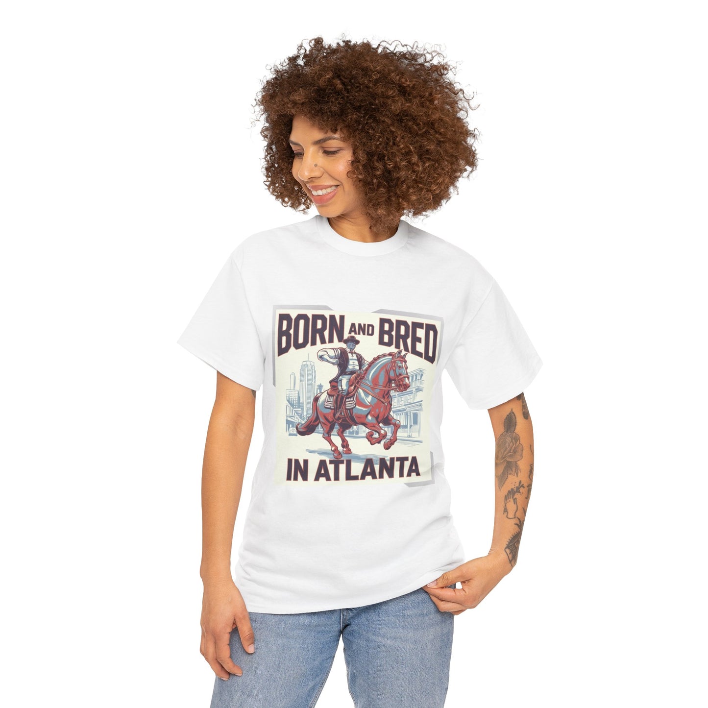 Born and Bred in Atlanta Tank, Casual Summer Top, Gift for Orlando Lovers, Outdoor Activity Wear, Unique Florida Style