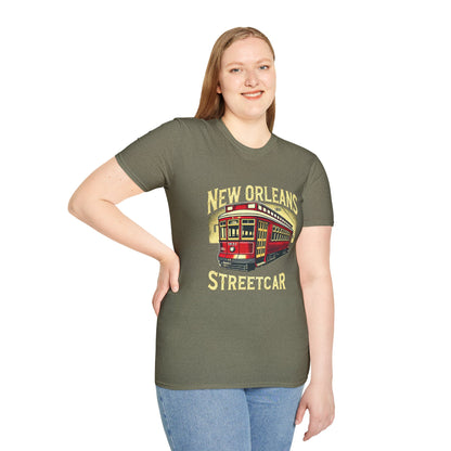 New Orleans Streetcar Graphic T-Shirt - Unisex Softstyle Tee