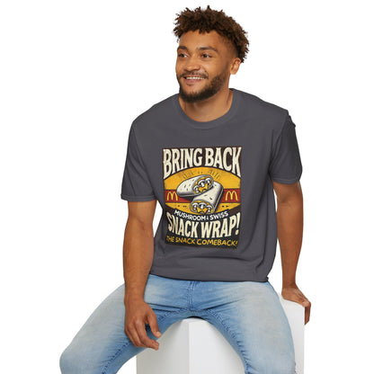 Mushroom & Swish Snack Wrap Unisex T-Shirt