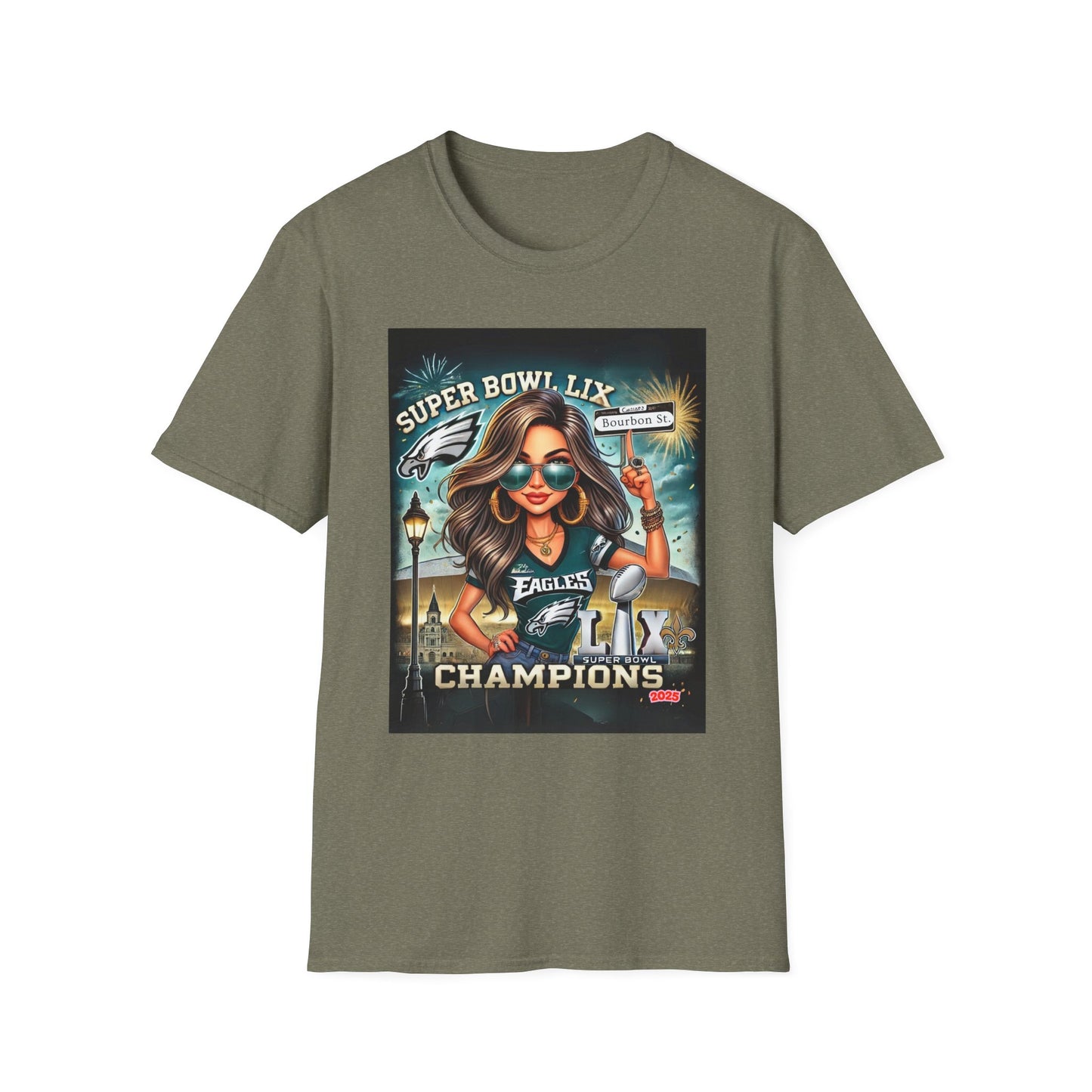 Super Bowl LIX Champions Female Caricature T-Shirt