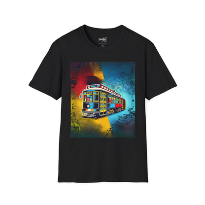 Vibrant Colorful New Orleans Streetcar T-Shirt