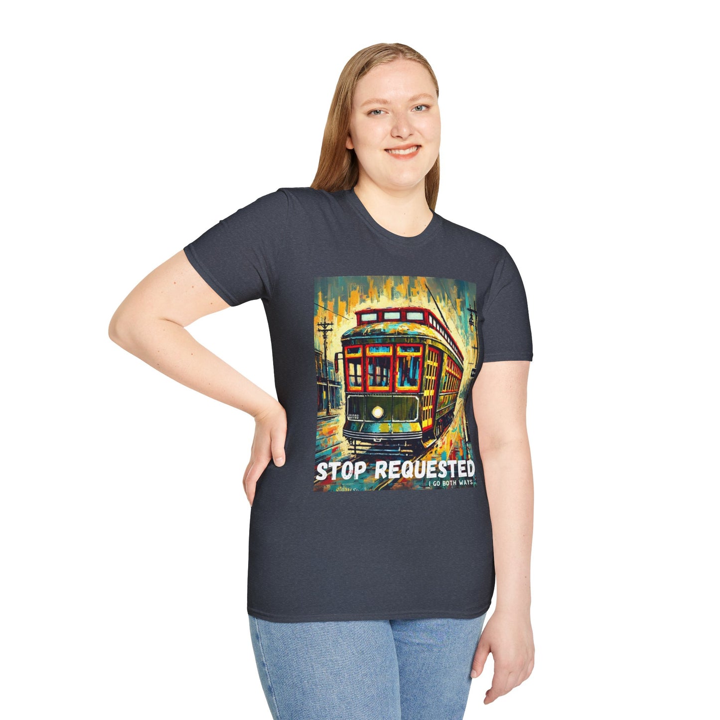 New Orleans Streetcar Stop Requested Design Unisex t-shirt