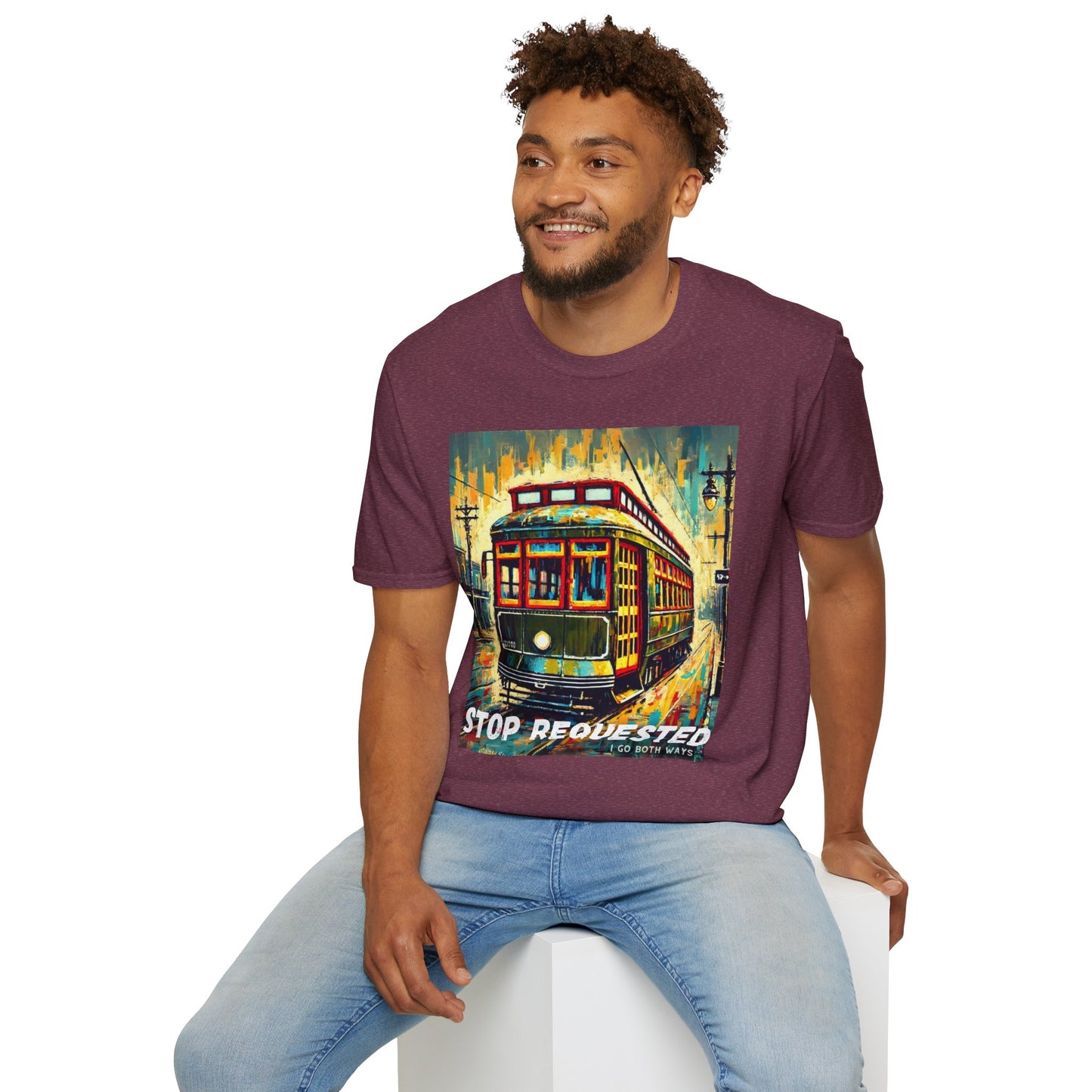 New Orleans Streetcar Stop Requested Design Unisex t-shirt