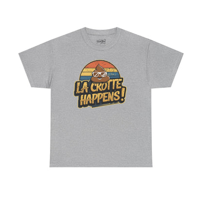 Cajun French Tee - Crap Happens Unisex Cotton T-Shirt