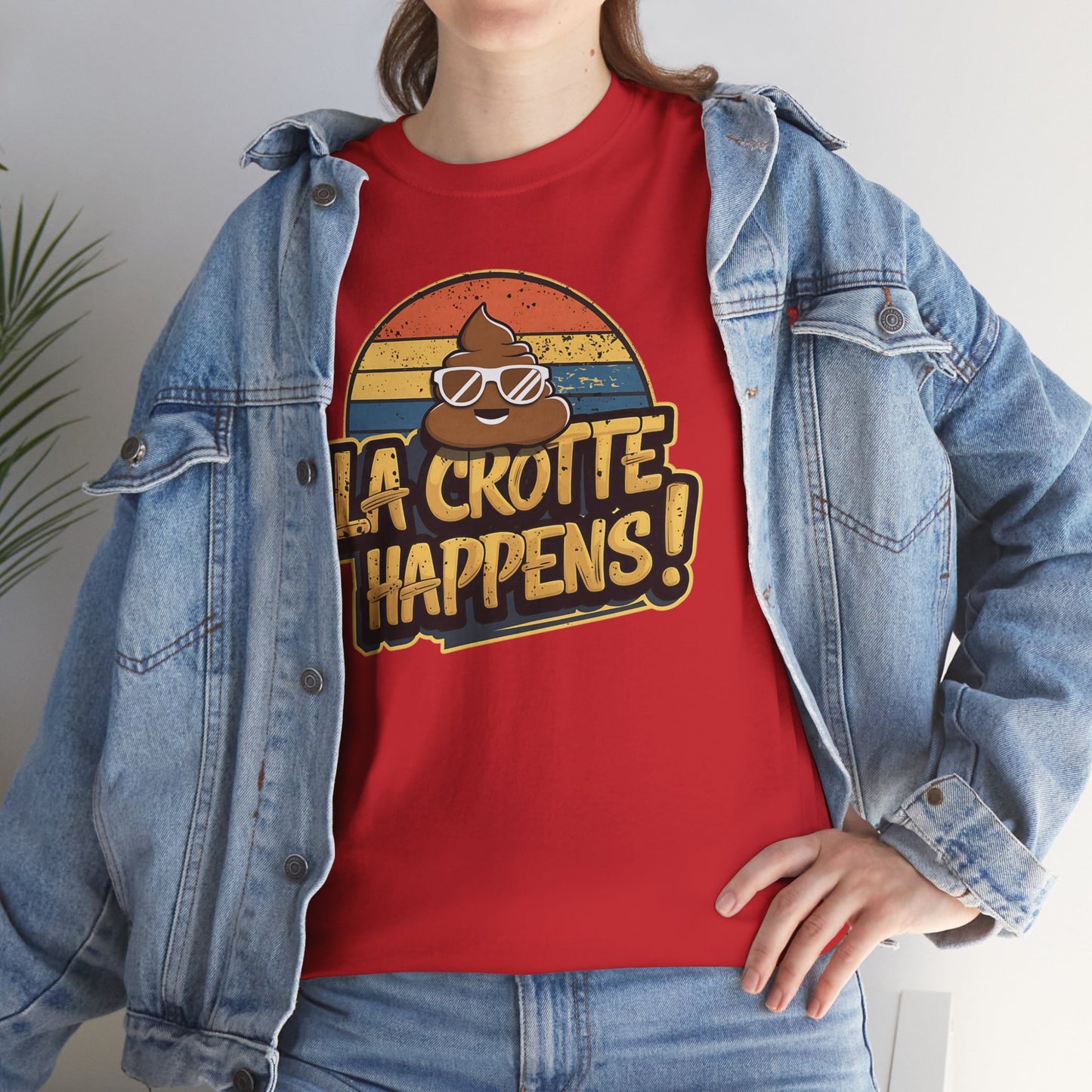 Cajun French Tee - Crap Happens Unisex Cotton T-Shirt