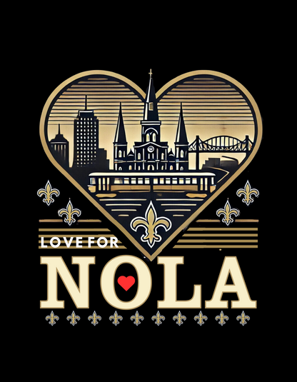 Love for NOLA - Unisex Softstyle T-Shirt