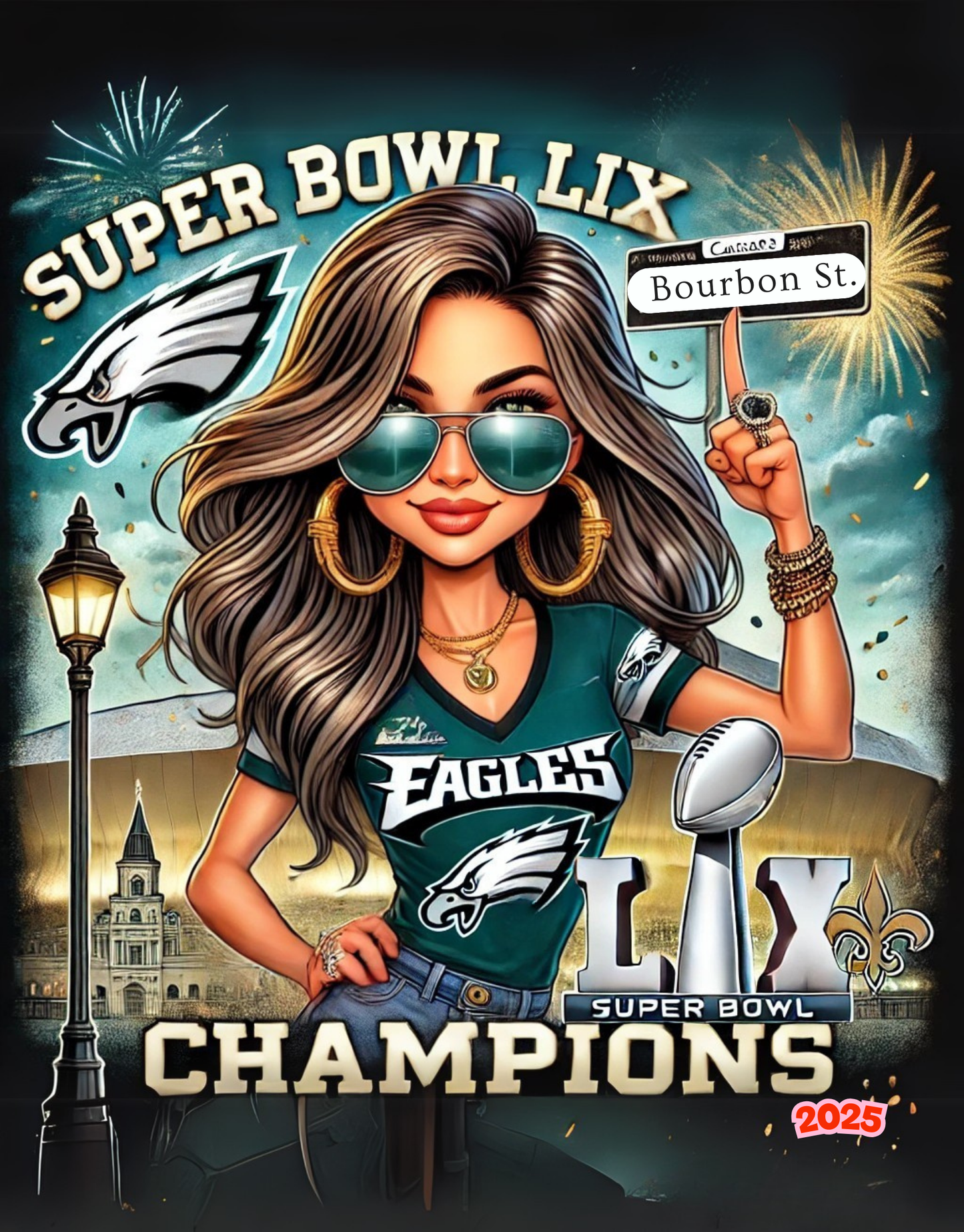 Super Bowl LIX Champion Eagles Shot Glass – 1.5oz Collector's Drinkware for Game Day Celebrations 4 of 4