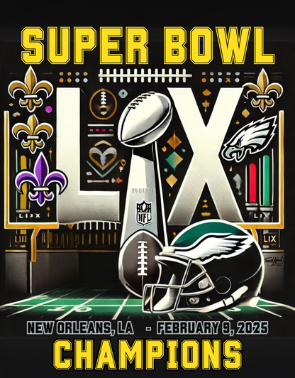 Car Air Freshener - Philadelphia Eagles Super Bowl LIX Champions Celebration