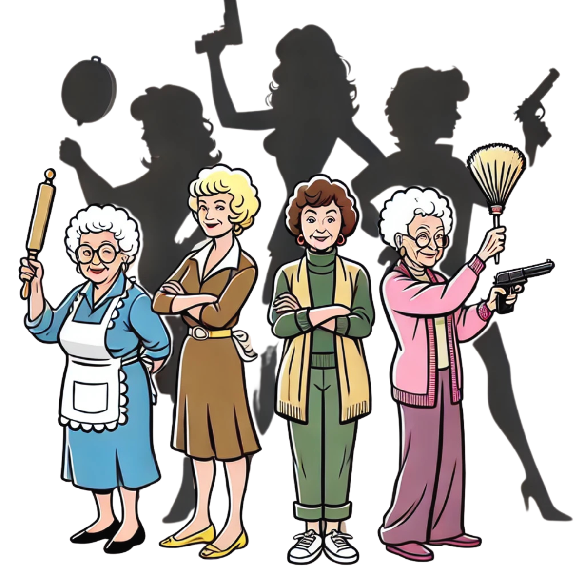 Cartoon Golden Girls T-Shirt