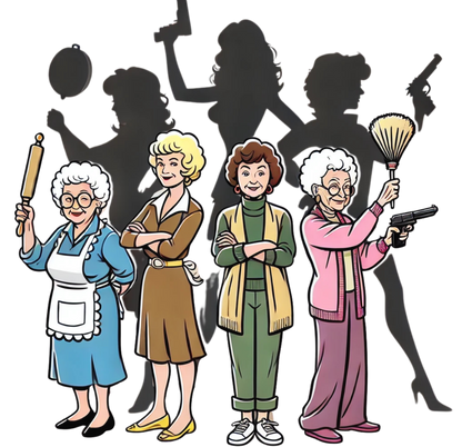 Cartoon Golden Girls T-Shirt