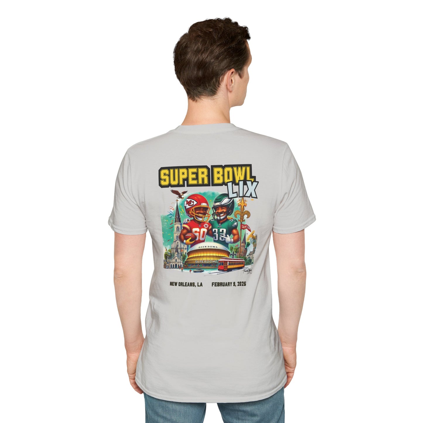 Super Bowl LIX 2025 at the Super Dome Chiefs vs Eagles T-Shirt