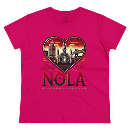 Love for Nola Women's Midweight Cotton Tee