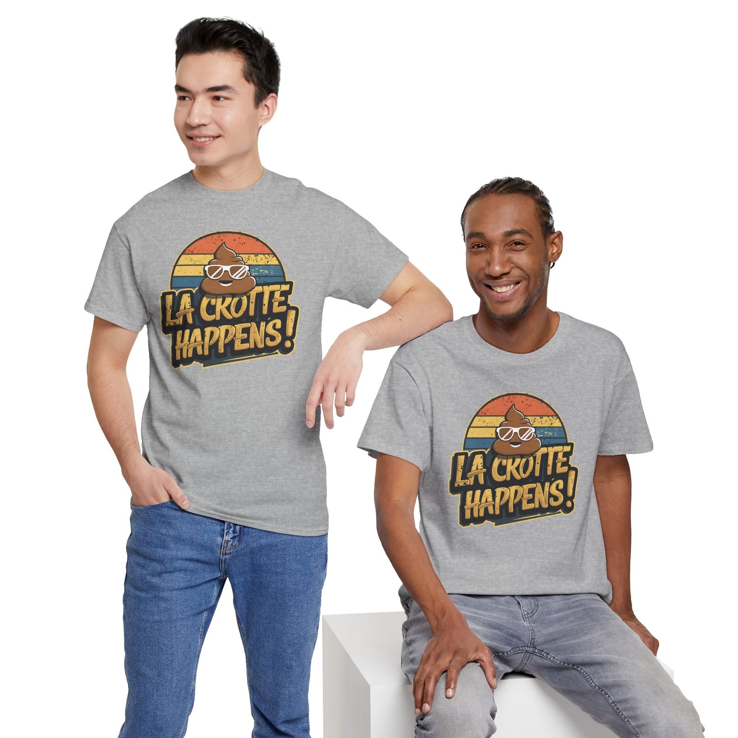 Cajun French Tee - Crap Happens Unisex Cotton T-Shirt