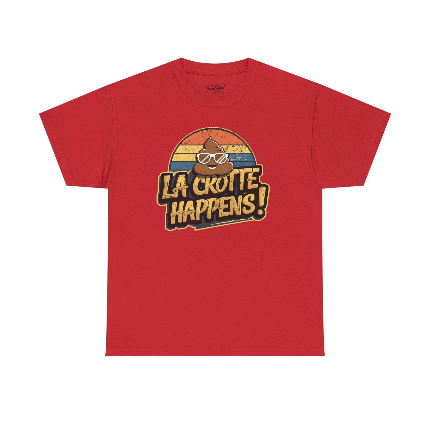 Cajun French Tee - Crap Happens Unisex Cotton T-Shirt
