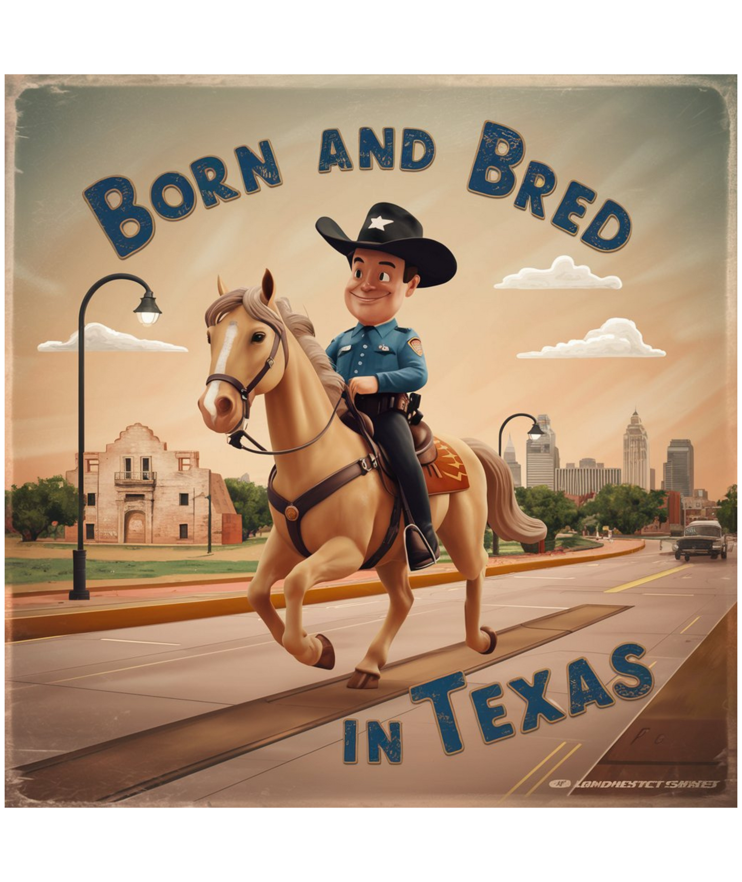 Tank Top - BORN AND BRED TEXAS Design