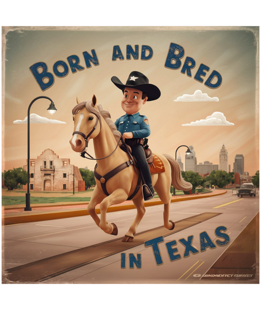 Tank Top - BORN AND BRED TEXAS Design
