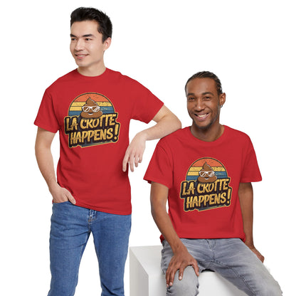 Cajun French Tee - Crap Happens Unisex Cotton T-Shirt