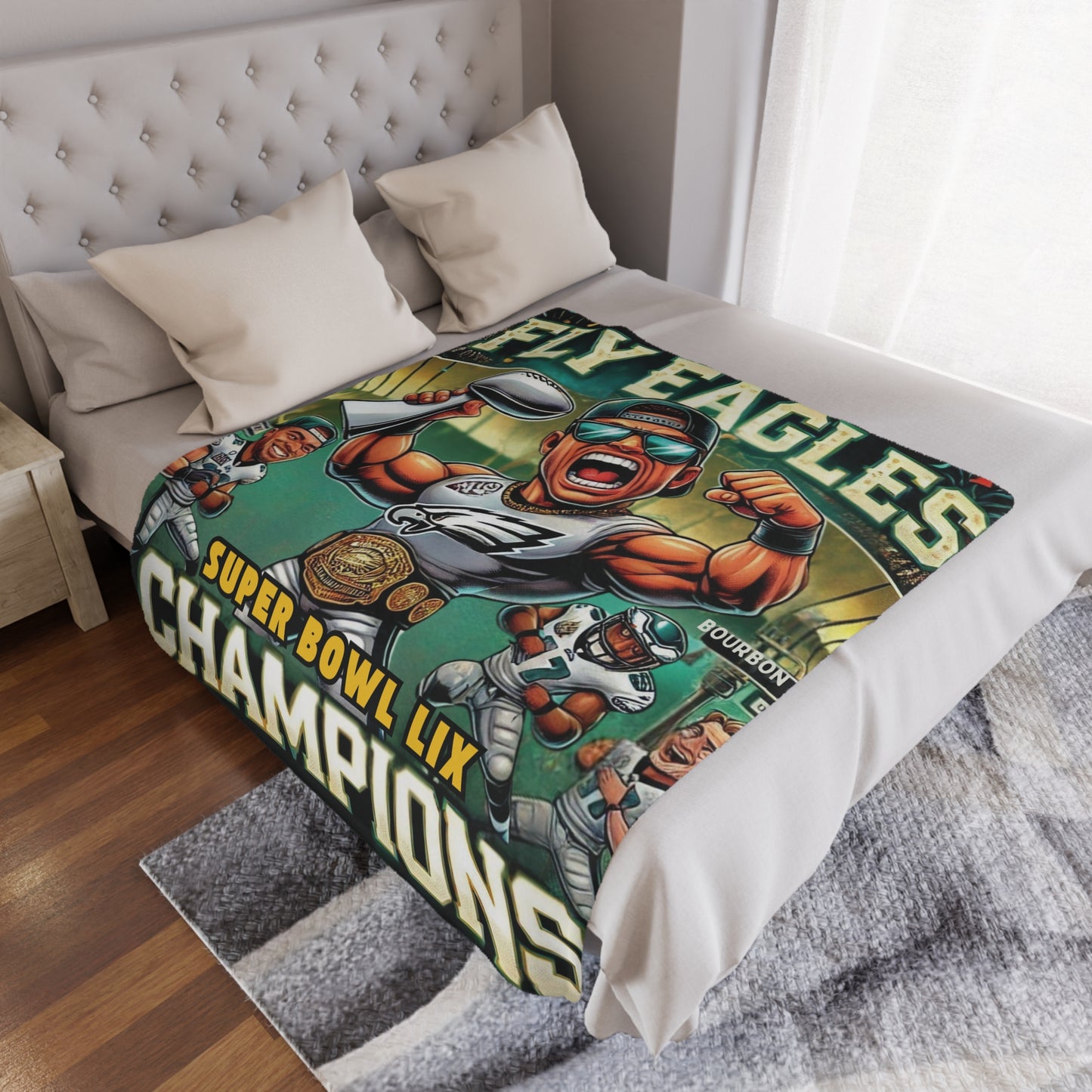 Super Bowl Champions Microfiber Blanket for Eagles Fans
