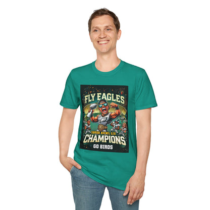 Philadelphia Eagles Super Bowl LIX Champions Caricature Unisex T-Shirt